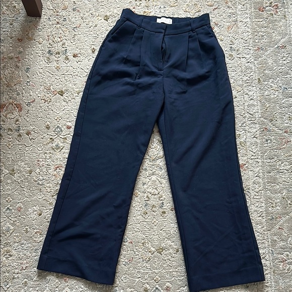 Abercrombie & Fitch Pants - Navy Wide-Leg Trousers